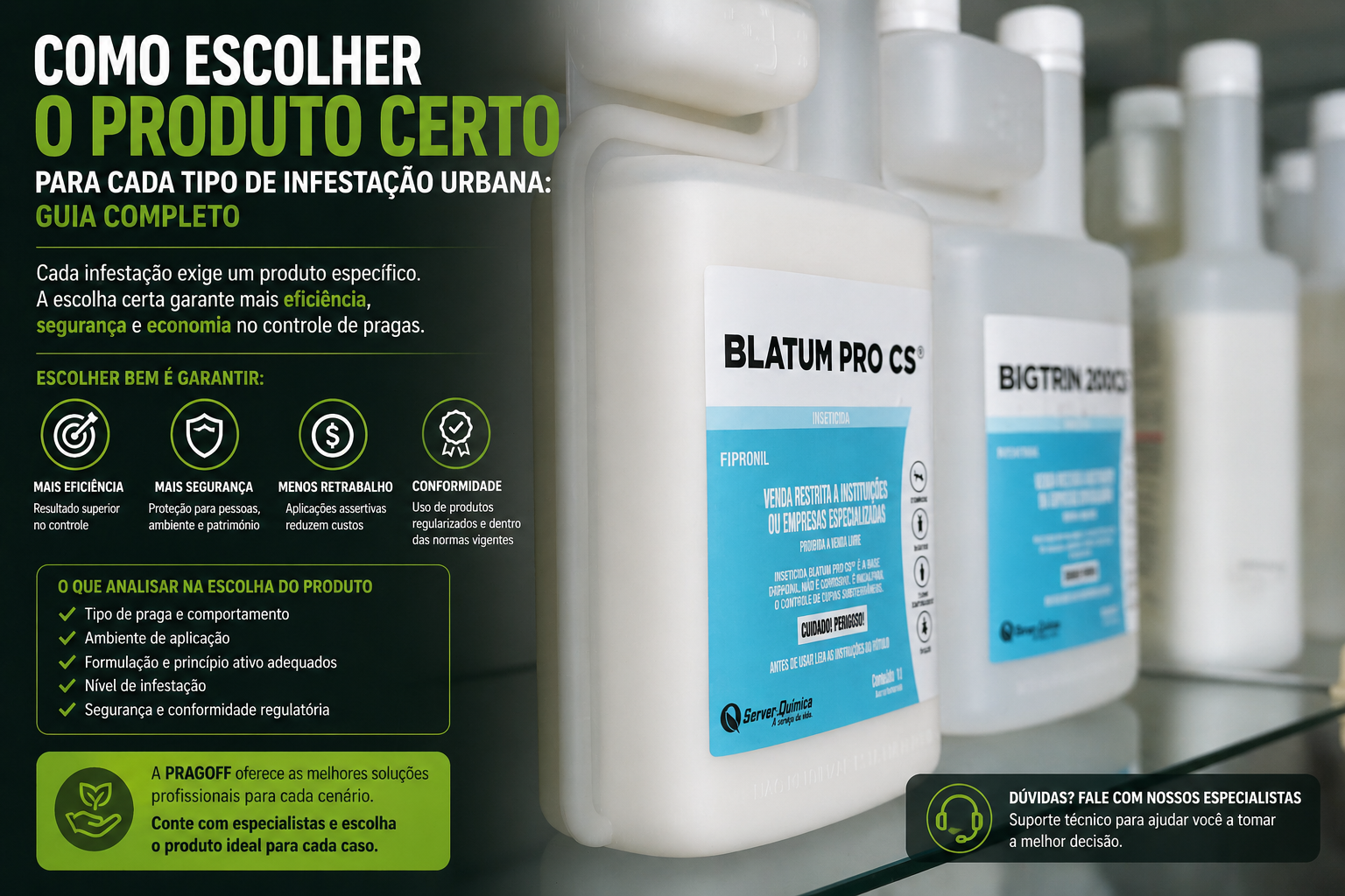 Como escolher o produto certo para cada tipo de infestacao urbana guia completo